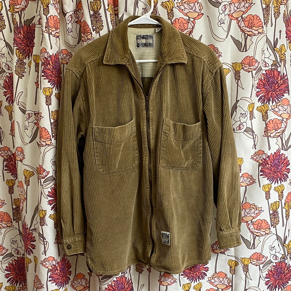 100% Cotton Vintage Men’s Corduroy Shirt Jacket